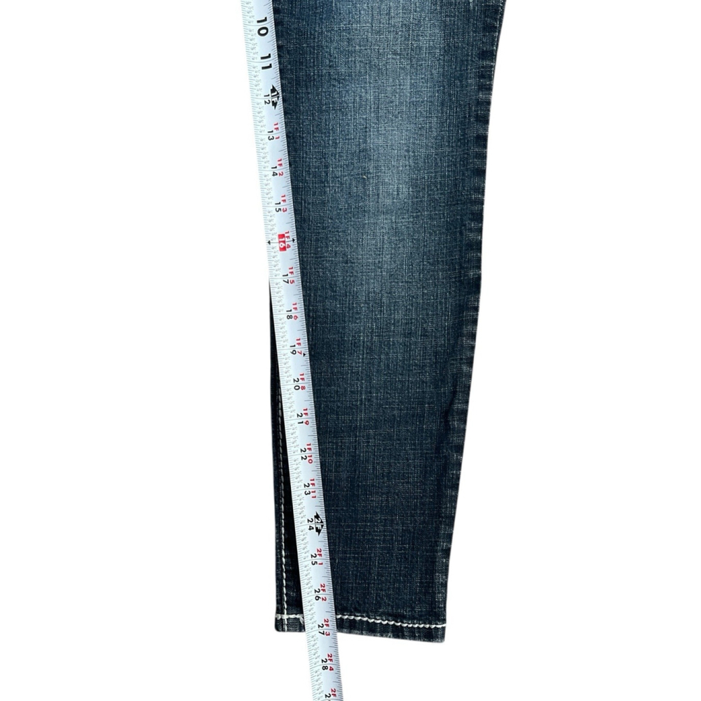 Vintage Hydraulic Vikki Y2K Low Rise Skinny‎ Ankle Legging Blue Jeans Streetwear - Picture 8 of 9
